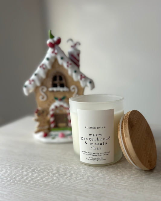 Warm Gingerbread & Masala Chai Candle